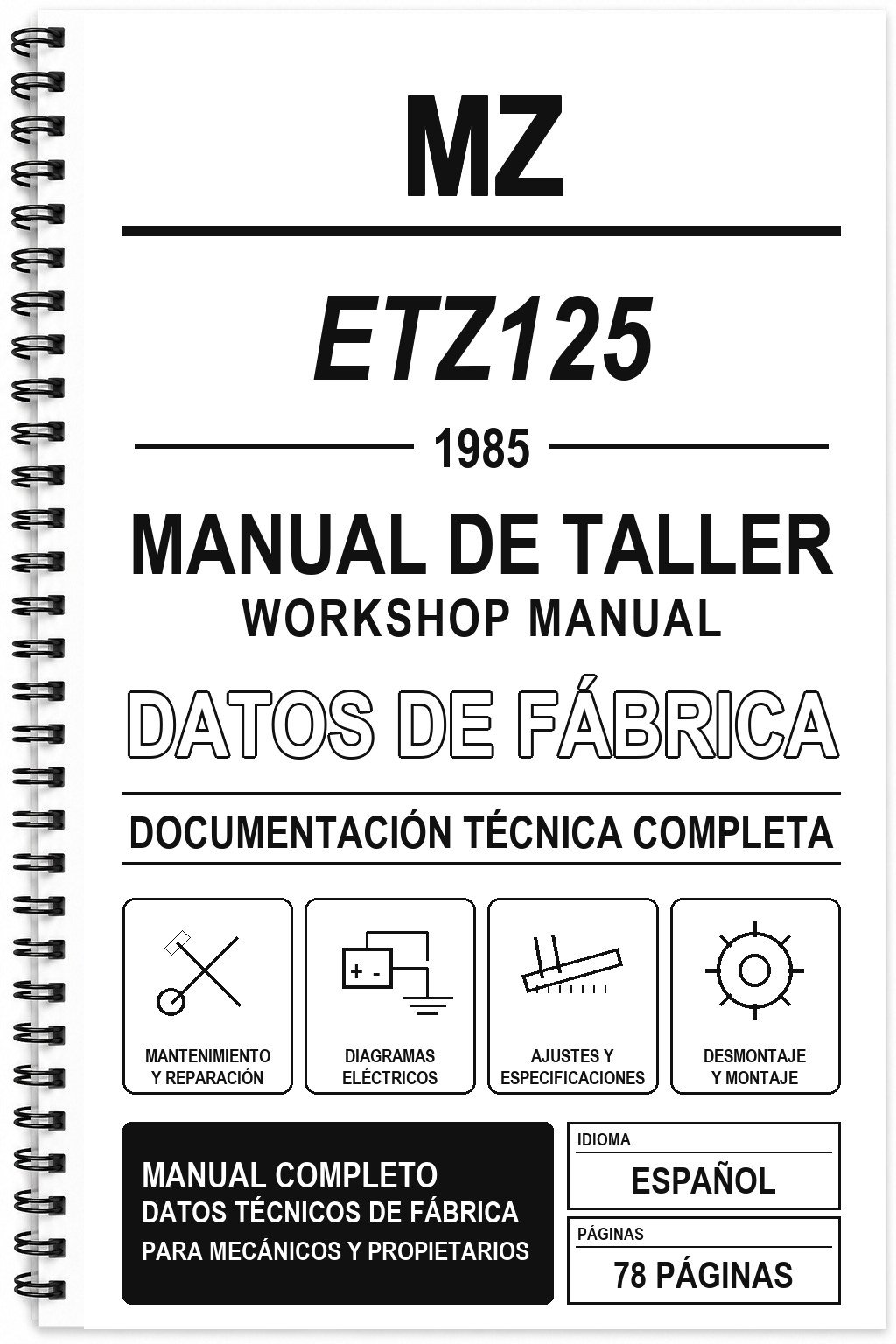 Manual de Taller MZ ETZ125 (1985)