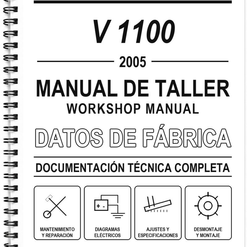 Manual de Taller Moto Guzzi V 1100 (2005) (Inglés)