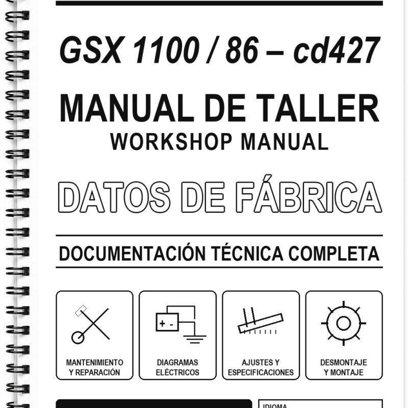 Manual de Taller Suzuki GSX 1100 / 86 – cd427