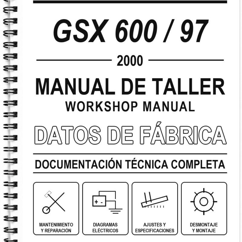 Manual de Taller Suzuki GSX 600 / 97 (2000)