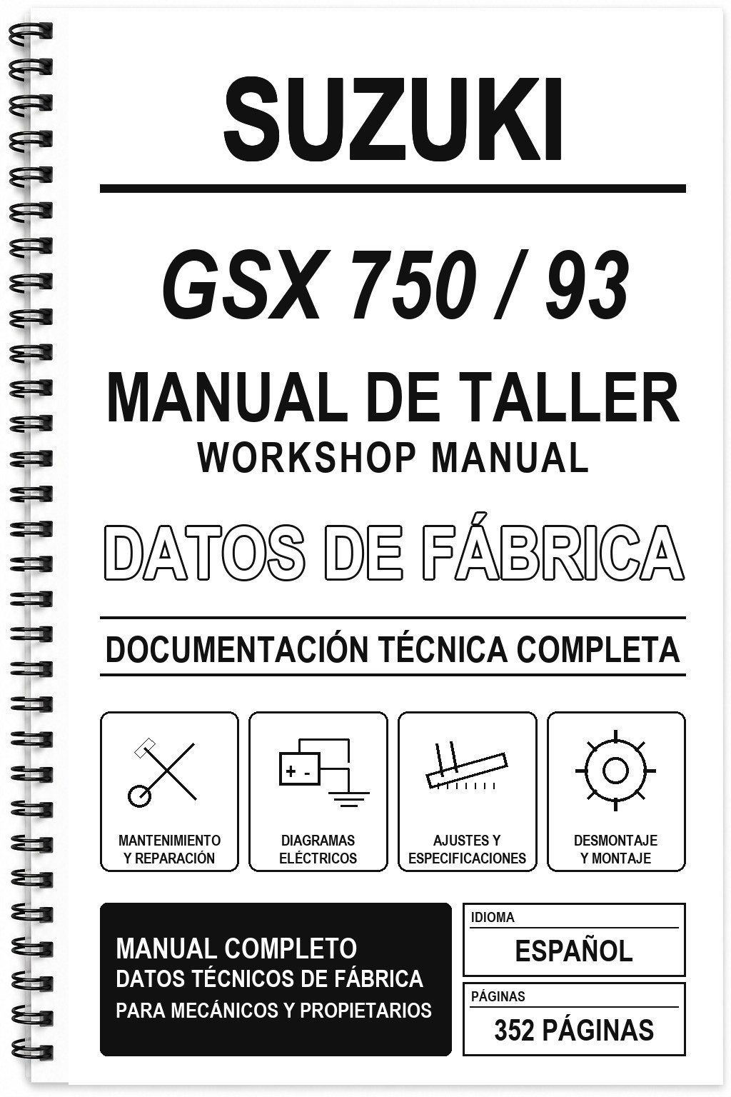Manual de Taller Suzuki GSX 750 / 93