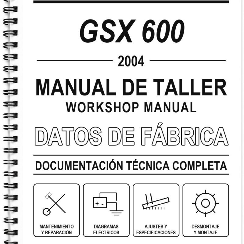 Manual de Taller Suzuki GSX 600 (2004)