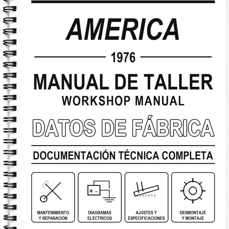 Manual de Taller Triumph AMERICA (1976) (Inglés)