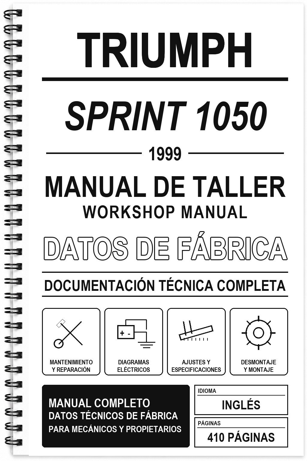 Manual de Taller Triumph SPRINT 1050 (1999) (Inglés)