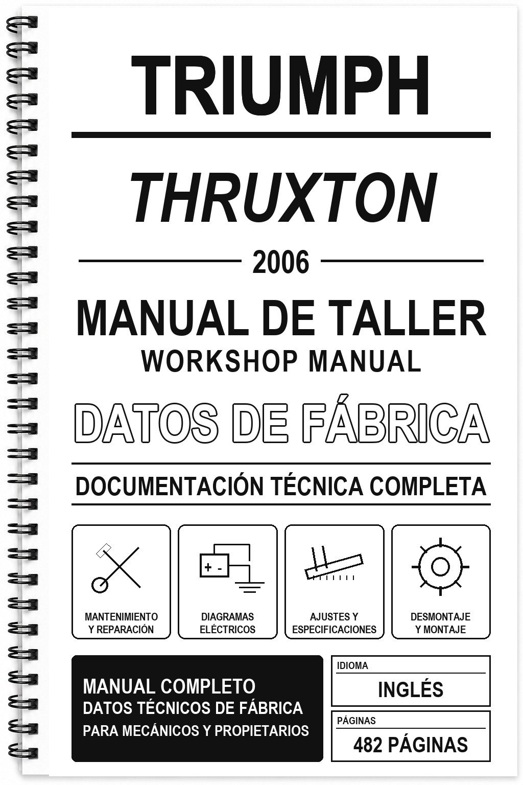 Manual de Taller Triumph THRUXTON (2006) (Inglés)