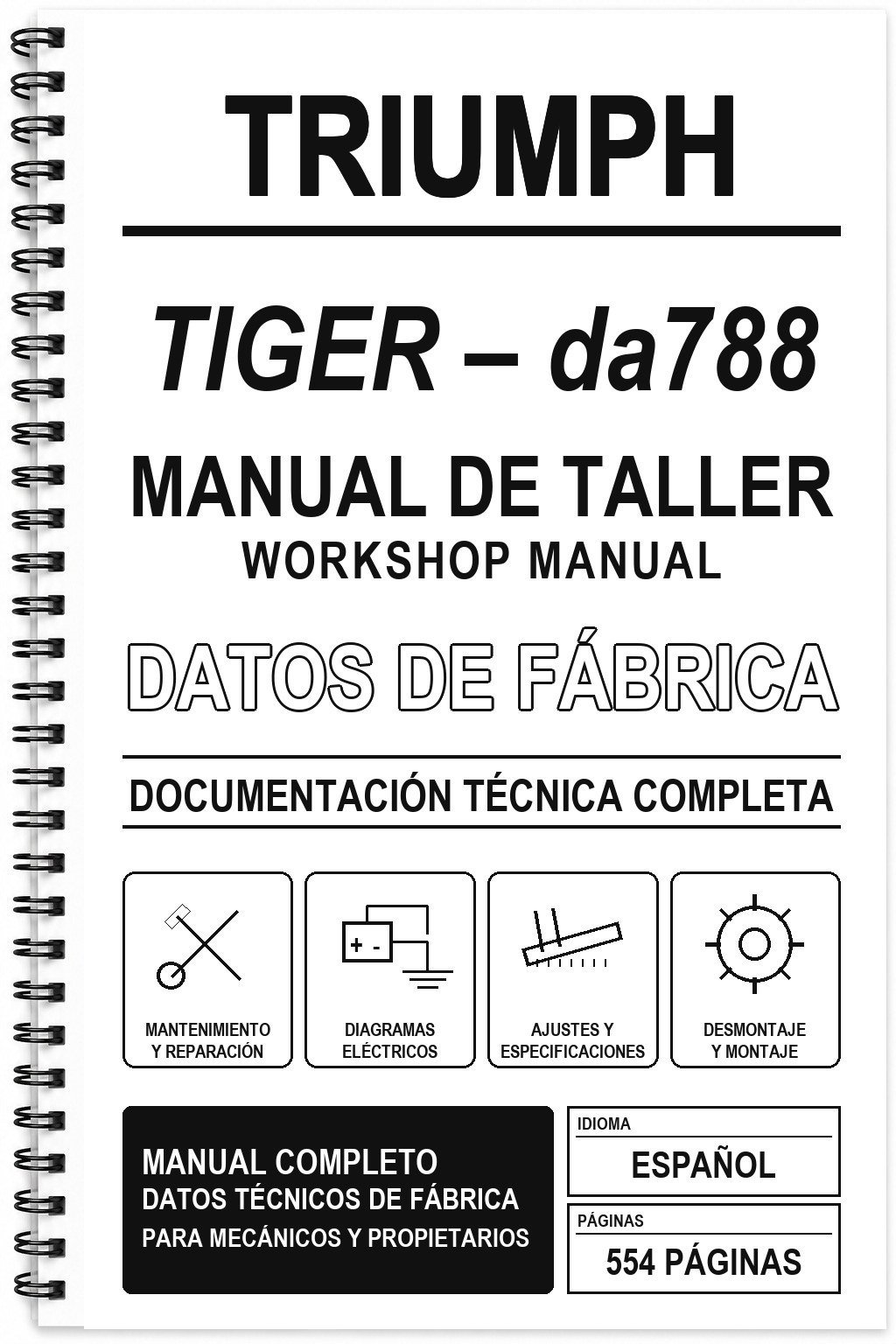 Manual de Taller Triumph TIGER – da788