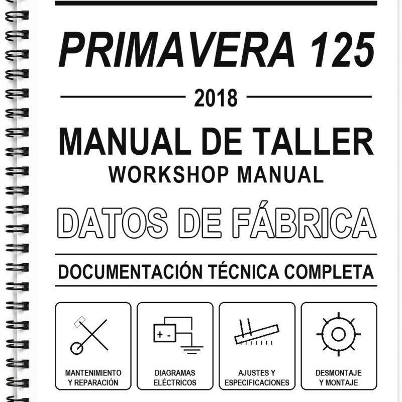 Manual de Taller Vespa PRIMAVERA 125 (2018)