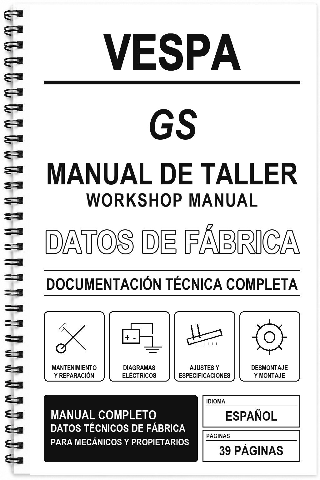 Manual de Taller Vespa GS