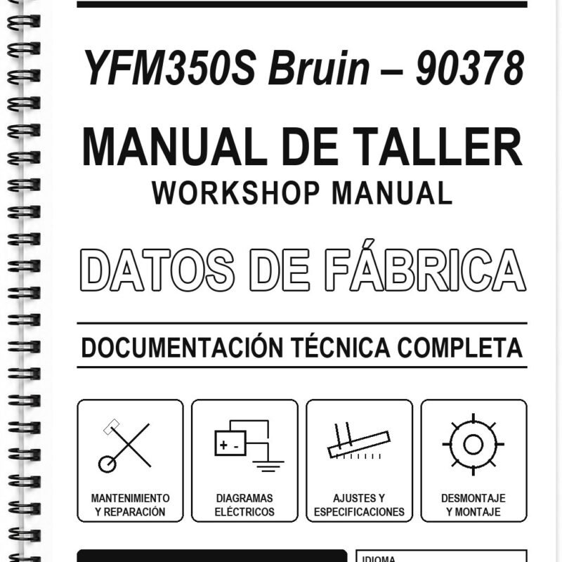 Manual de Taller Yamaha YFM350S Bruin – 90378