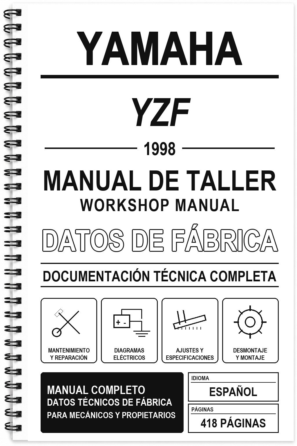 Manual de Taller Yamaha YZF (1998)