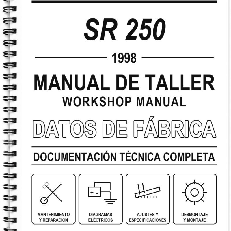 Manual de Taller Yamaha SR 250 (1998)