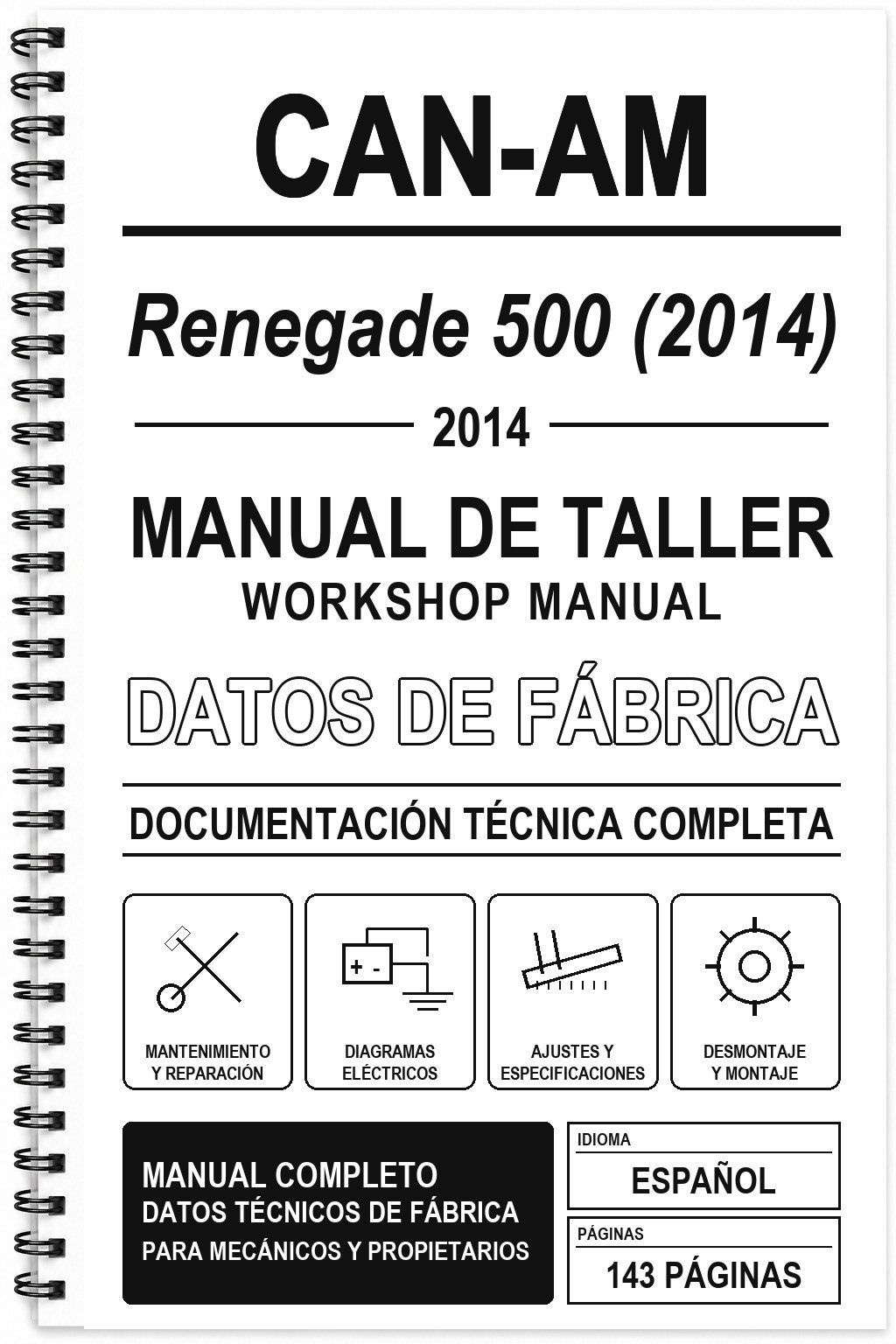 Manual de Taller Can-Am Renegade 500 (2014)