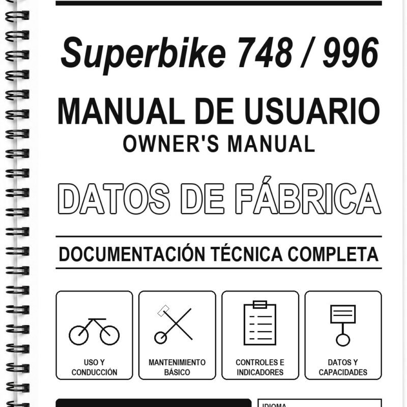 Manual de Usuario Ducati Superbike 748 / 996