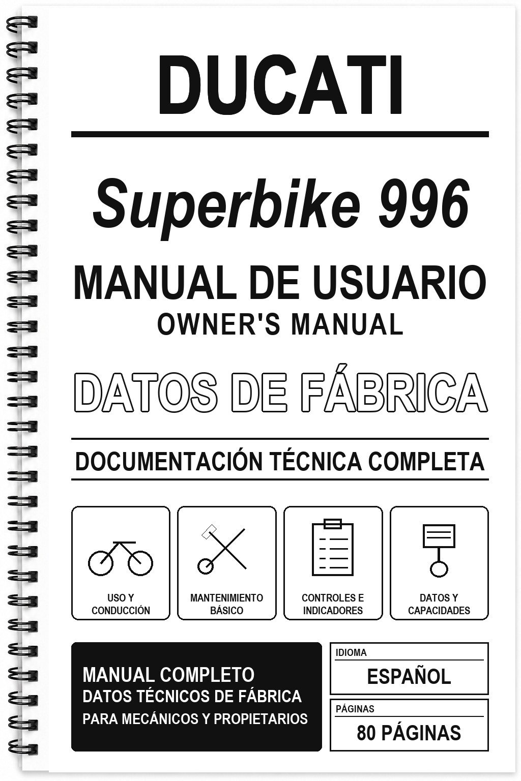 Manual de Usuario Ducati Superbike 996