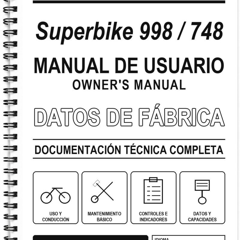 Manual de Usuario Ducati Superbike 998 / 748