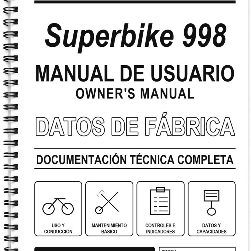 Manual de Usuario Ducati Superbike 998