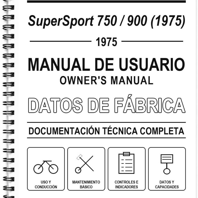 Manual de Usuario Ducati SuperSport 750 / 900 (1975)