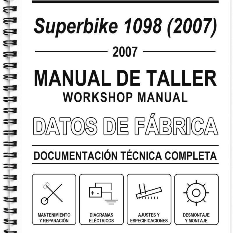 Manual de Taller Ducati Superbike 1098 (2007)