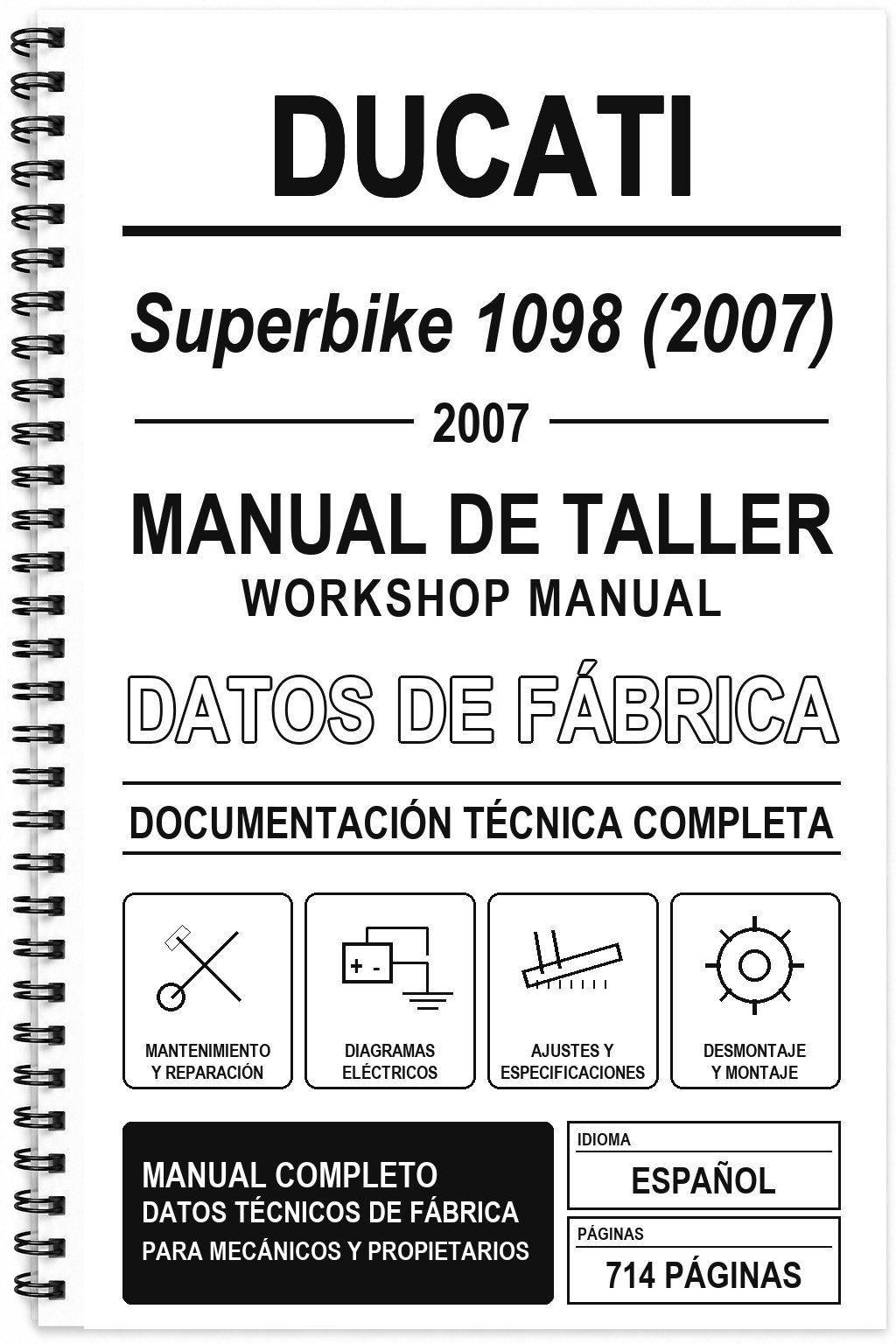 Manual de Taller Ducati Superbike 1098 (2007)