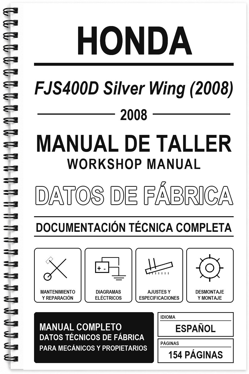Manual de Taller Honda FJS400D Silver Wing (2008)