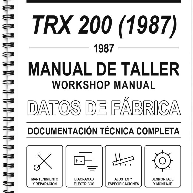Manual de Taller Honda TRX 200 (1987)