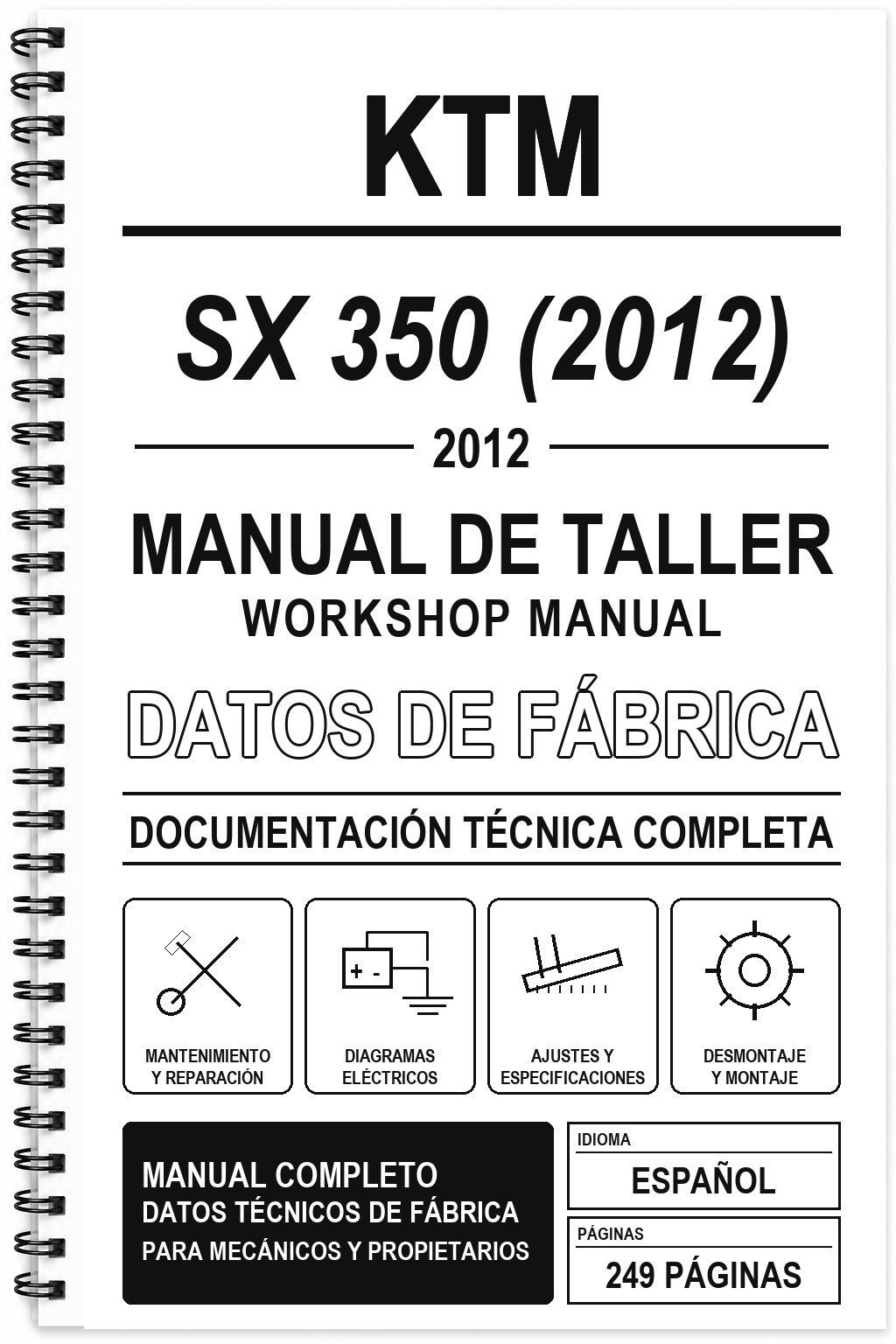 Manual de Taller KTM SX 350 (2012)