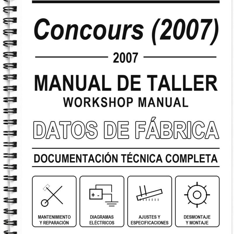 Manual de Taller Kawasaki Concours (2007) (Inglés)