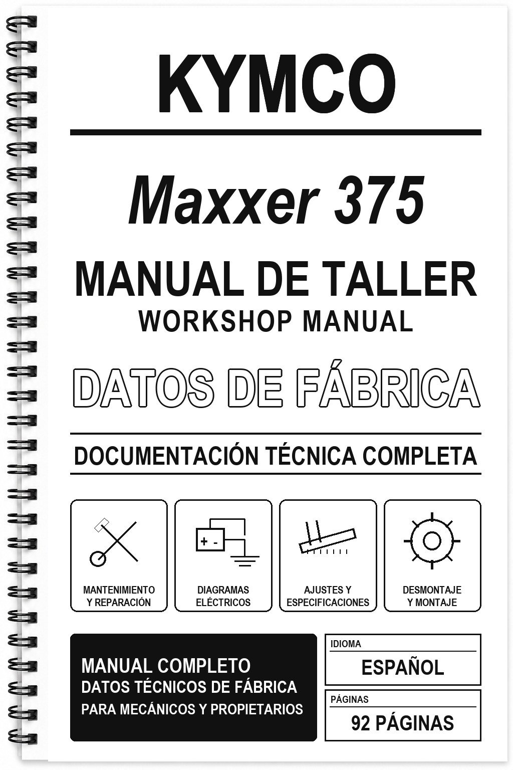 Manual de Taller Kymco Maxxer 375