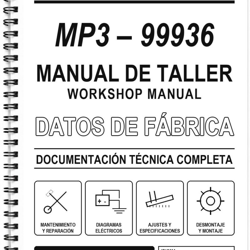 Manual de Taller Piaggio MP3 – 99936