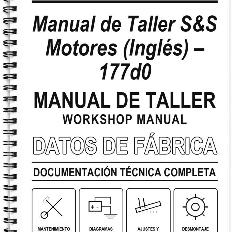 Manual de Taller S&S Motores (Inglés) – 177d0