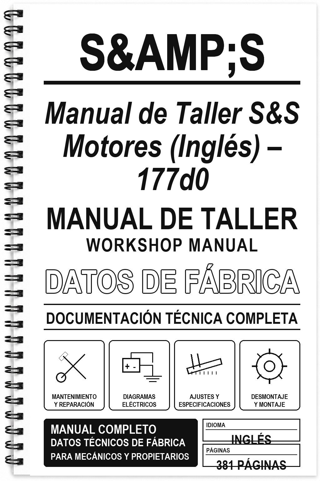 Manual de Taller S&S Motores (Inglés) – 177d0