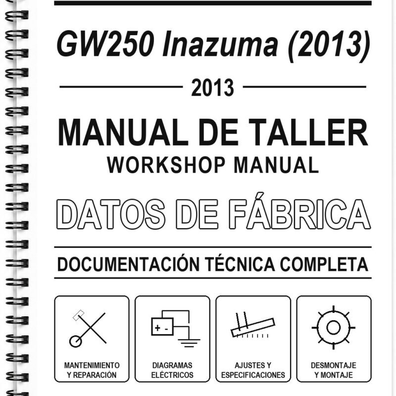 Manual de Taller Suzuki GW250 Inazuma (2013)