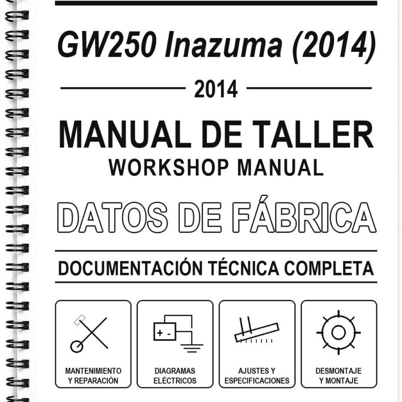 Manual de Taller Suzuki GW250 Inazuma (2014)