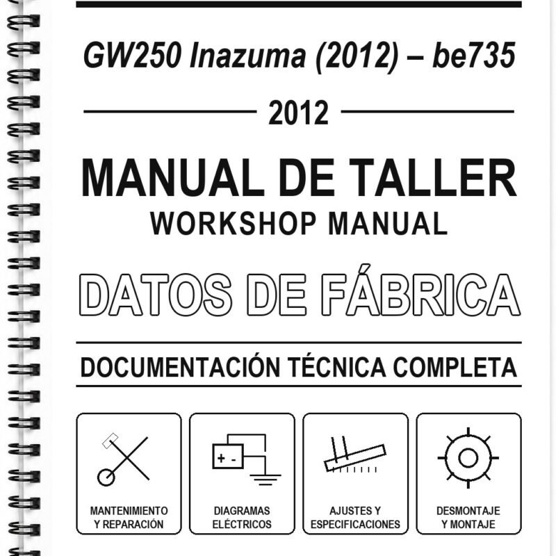 Manual de Taller Suzuki GW250 Inazuma (2012) – be735