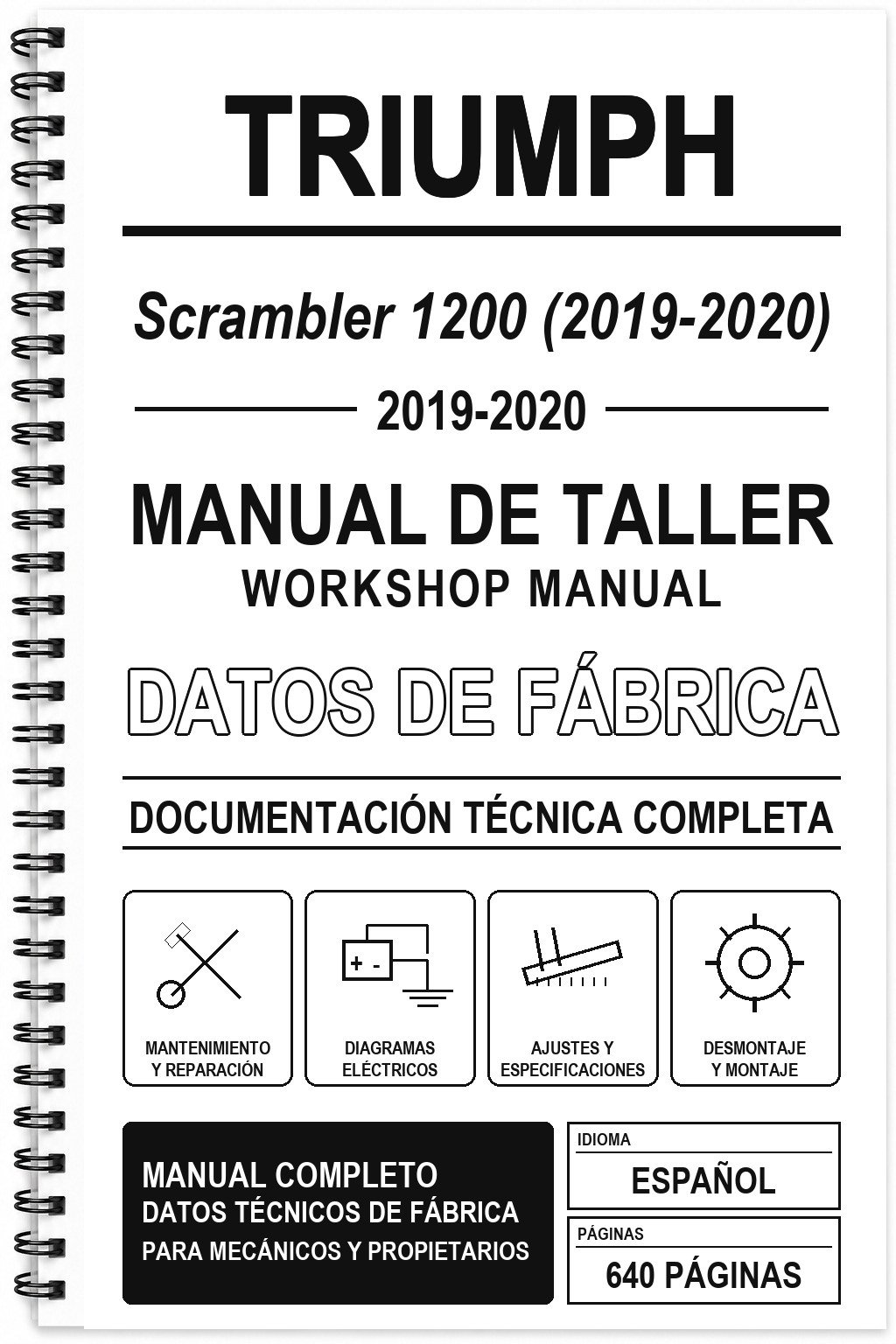 Manual de Taller Triumph Scrambler 1200 (2019-2020)