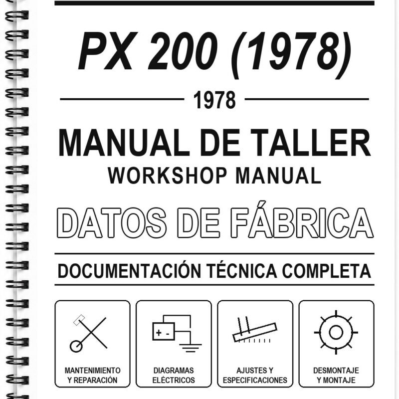 Manual de Taller Vespa PX 200 (1978)