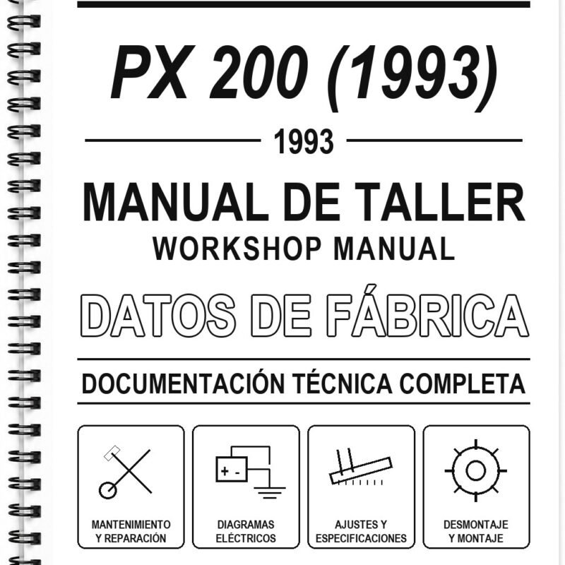 Manual de Taller Vespa PX 200 (1993)