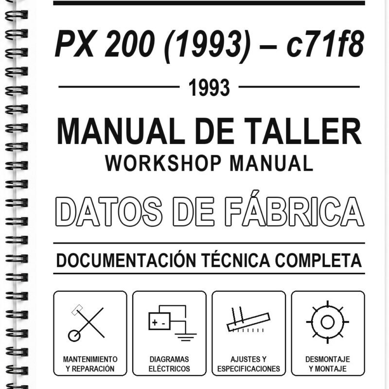 Manual de Taller Vespa PX 200 (1993) – c71f8