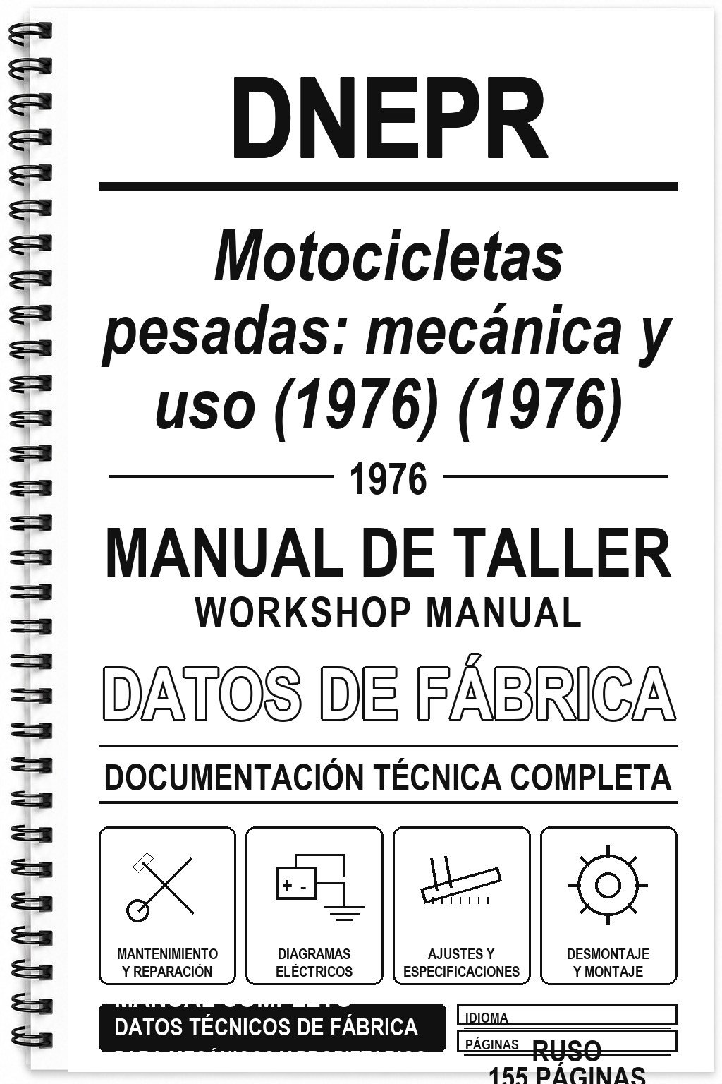 Manual de Taller Dnepr Motocicletas pesadas: mecánica y uso (1976) (1976) (Ruso)