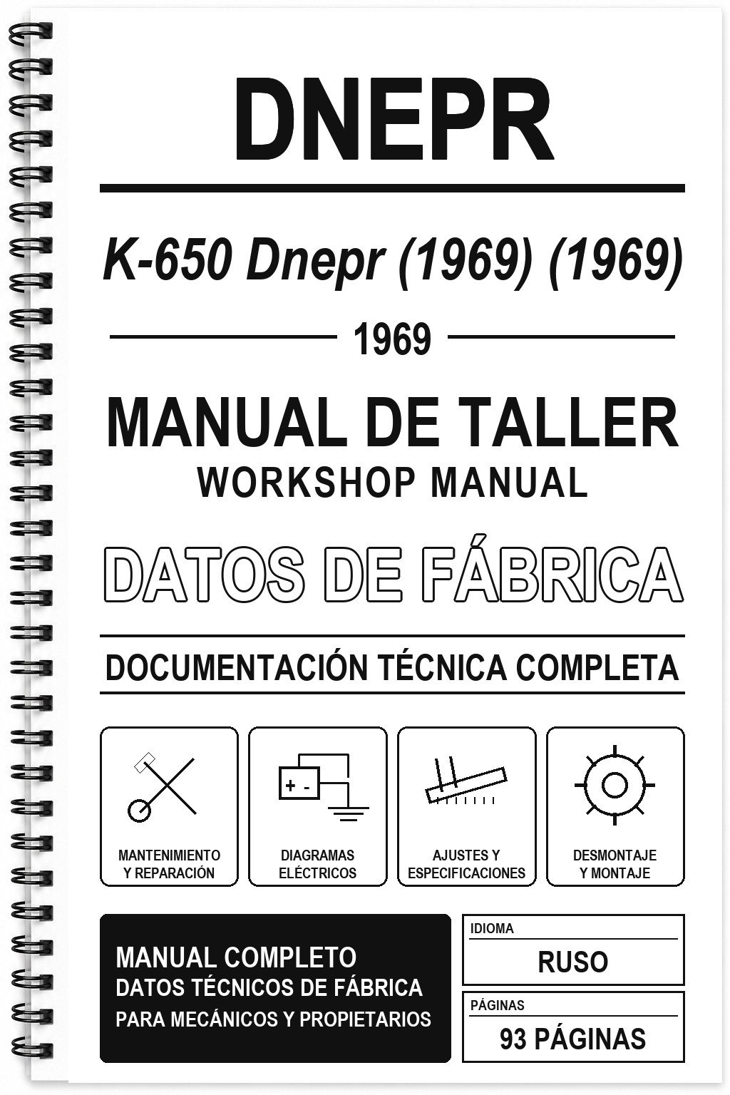 Manual de Taller Dnepr K-650 Dnepr (1969) (1969) (Ruso)