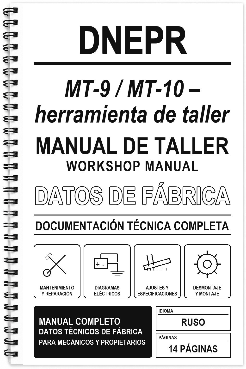 Manual de Taller Dnepr MT-9 / MT-10 – herramienta de taller (Ruso)