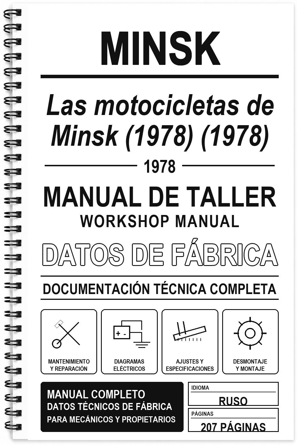 Manual de Taller Minsk Las motocicletas de Minsk (1978) (1978) (Ruso)