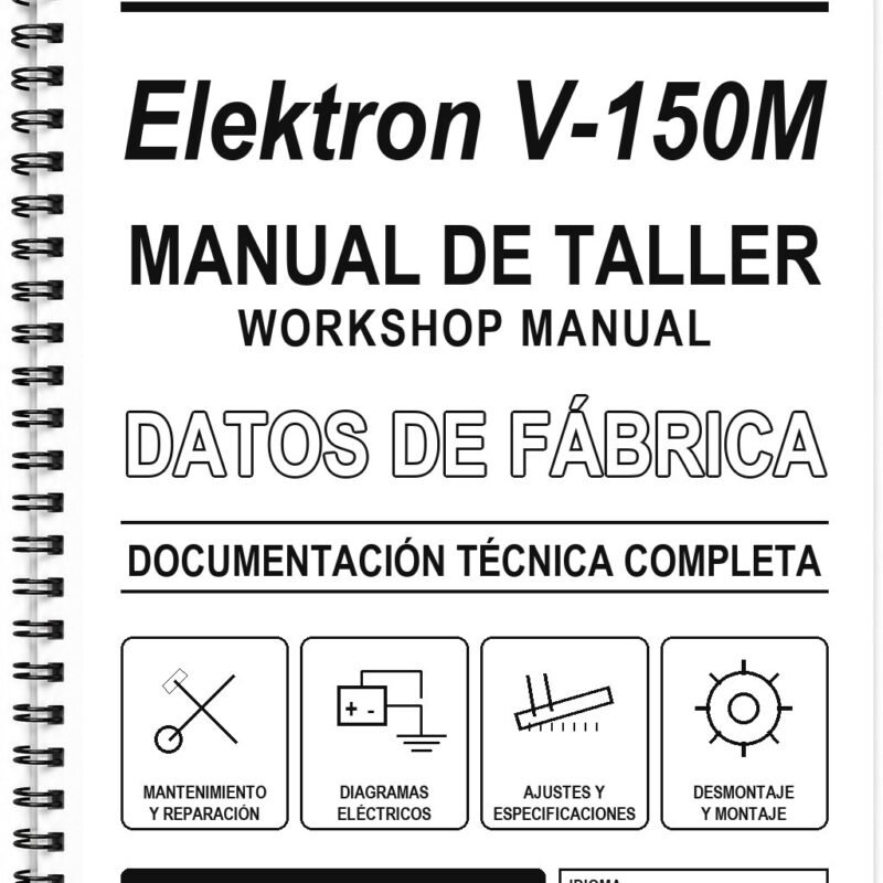 Manual de Taller Vyatka Elektron V-150M (Ruso)
