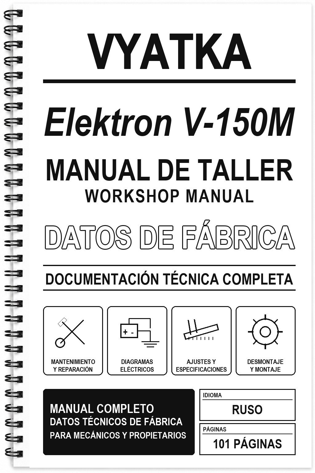 Manual de Taller Vyatka Elektron V-150M (Ruso)