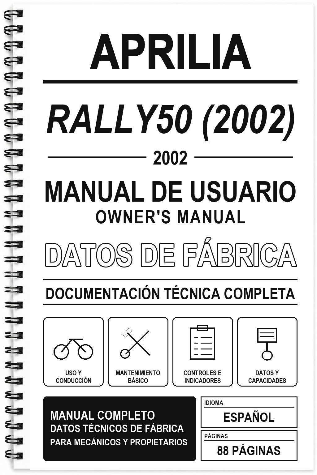 Manual de Usuario Aprilia RALLY50 (2002)