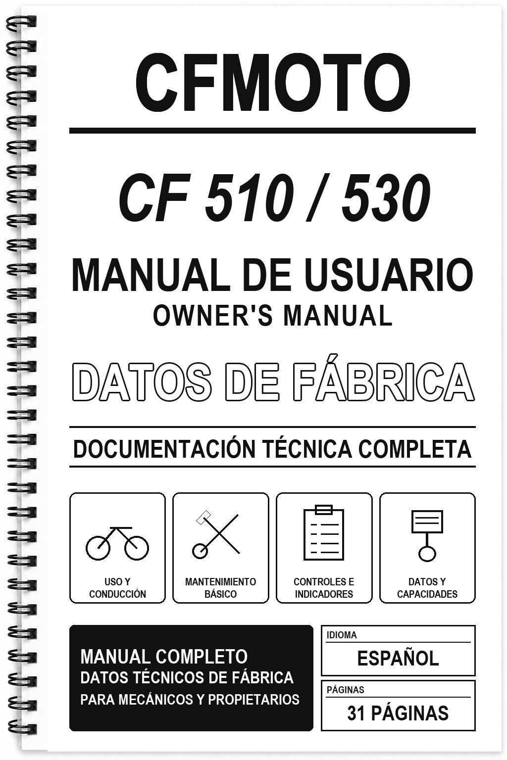 Manual de Usuario CFMoto CF 510 / 530
