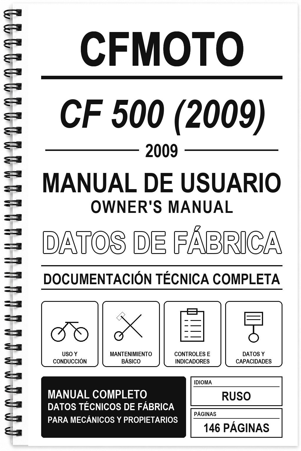 Manual de Usuario CFMoto CF 500 (2009) (Ruso)