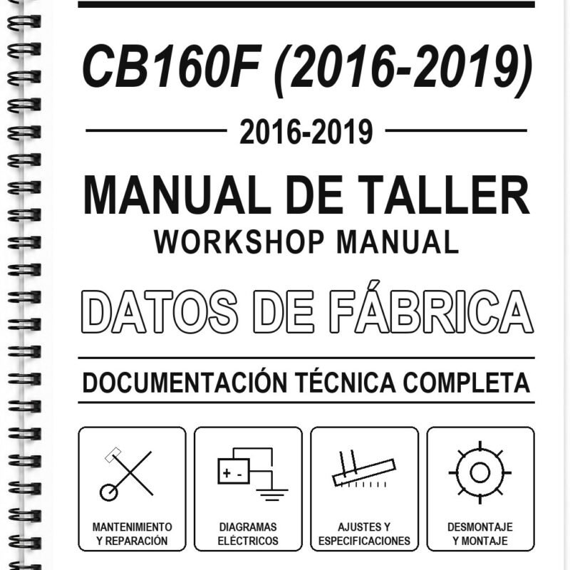 Manual de Taller Honda CB160F (2016-2019)