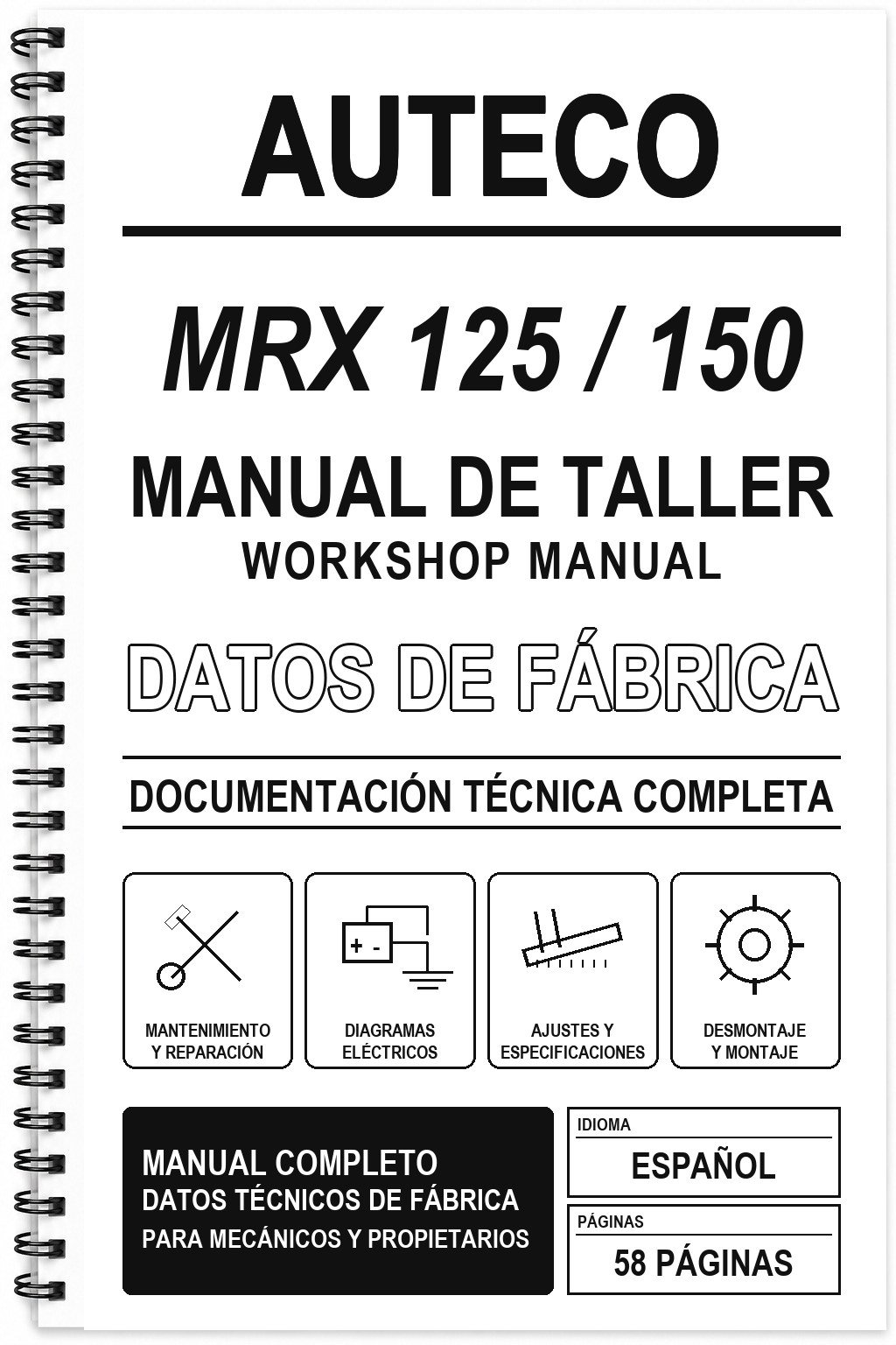 Manual de Taller Auteco MRX 125 / 150