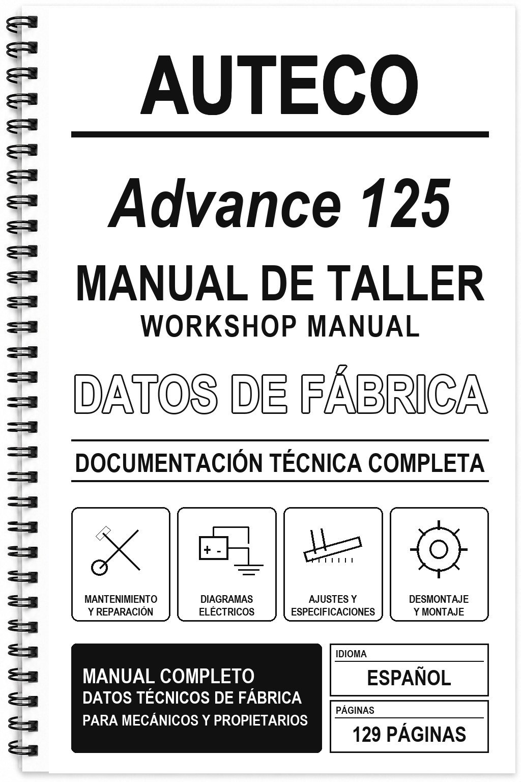 Manual de Taller Auteco Advance 125